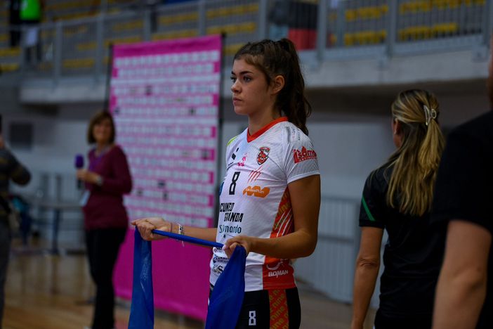 Camilla Basso con la maglia di Cuneo (Foto di Danilo Ninotto)