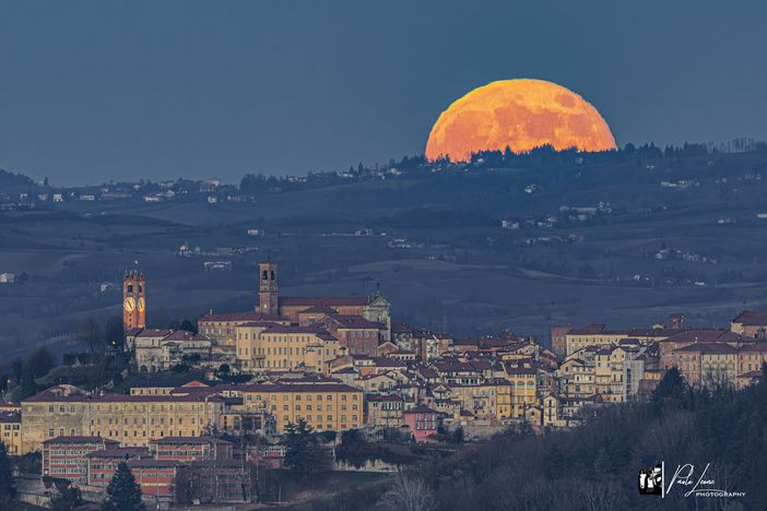 La Superluna a Mondovì nello scatto di Paolo Leone
