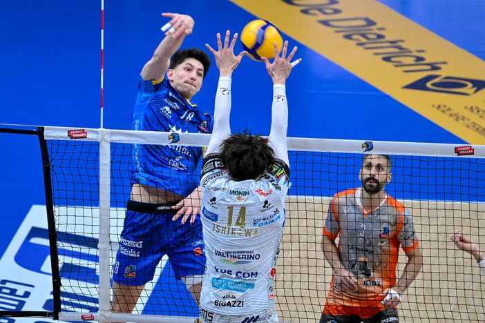 Nathan Feral, prova strepitosa per l'opposto francese di Cuneo (Foto Danilo Ninotto)