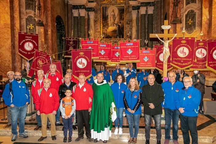 Bra, Santa Messa alla Madonna dei Fiori in suffragio dei donatori defunti di Avis e Fidas