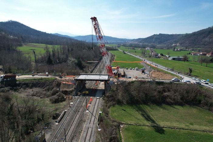 Il cavalcavia su cui si concentrano i lavori