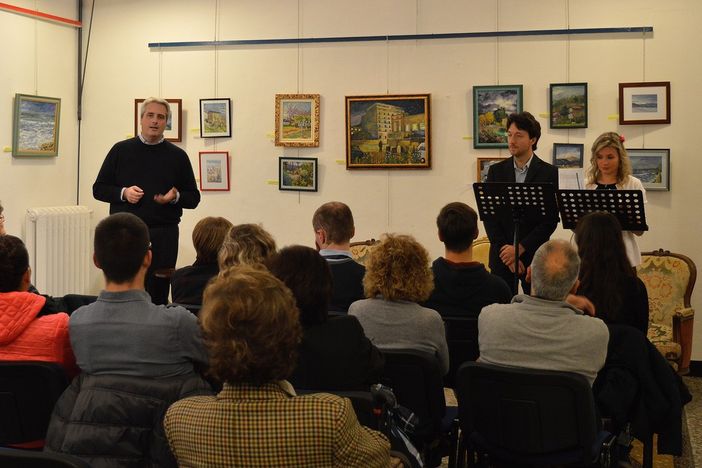 Cuneo: inaugurata la mostra di quadri di P. F. Ramero presso Casa Delfino