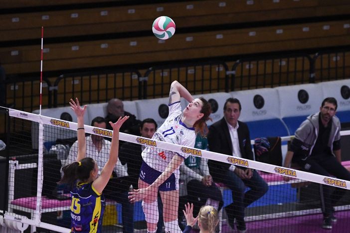 Un attacco di Clara Decortes (foto Ufficio stampa Esperia Cremona)