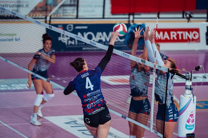 Una immagine del match (foto sito Legavolleyfemminile) Una immagine del match (foto sito Legavolleyfemminile)