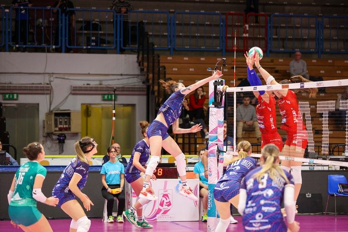 Una immagine del match (foto sito Legavolleyfemminile) Una immagine del match (foto sito Legavolleyfemminile)