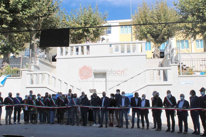 La immagini dell'inaugurazione di stamane