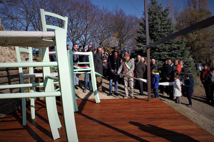 L'inaugurazione della postazione panoramica