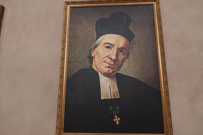 Quadro del Cottolengo presso la chiesa dei Battuti Bianchi, a Bra