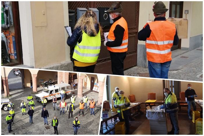 Il confezionamento e la distribuzione delle mascherine Il confezionamento e la distribuzione delle mascherine