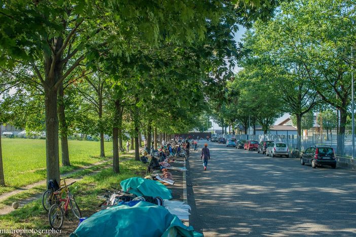 La situazione al Foro Boario di Saluzzo - FOTO MAURO PIOVANO