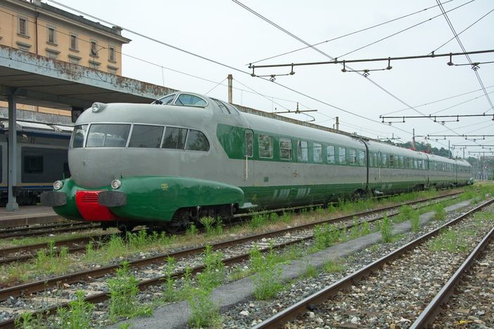 Il treno Arlecchino ETR al suo arrivo a Cuneo (Fotoservizio di Andrea Richermo, filmati di Luciano Milano e Matteo Lemut) Il treno Arlecchino ETR al suo arrivo a Cuneo (Fotoservizio di Andrea Richermo, filmati di Luciano Milano e Matteo Lemut)