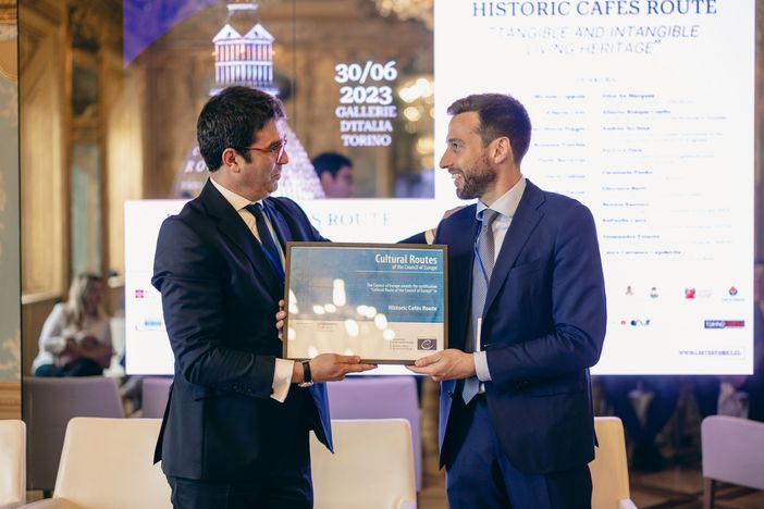"Best Practices Award 2023" del consiglio d'Europa assegnato a Historic Cafés Route