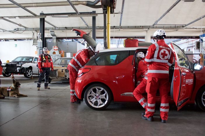 Verzuolo: centro Afp, maxi esercitazione antincendio Verzuolo: centro Afp, maxi esercitazione antincendio