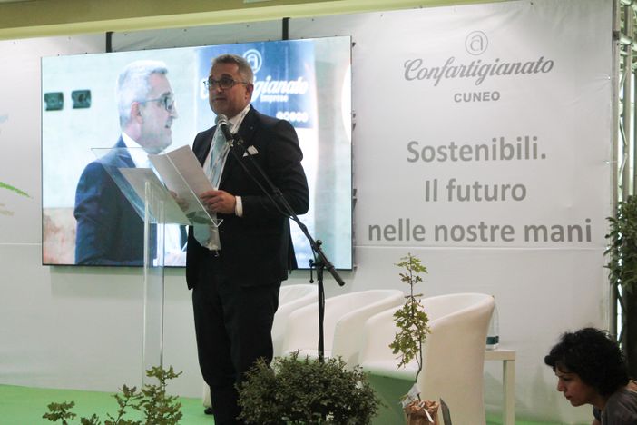 L'intervento del presidente di Confartigianato Imprese Cuneo, Luca Crosetto L'intervento del presidente di Confartigianato Imprese Cuneo, Luca Crosetto