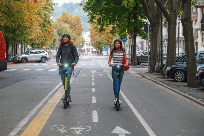Monopattini elettrici sulle strade di Torino