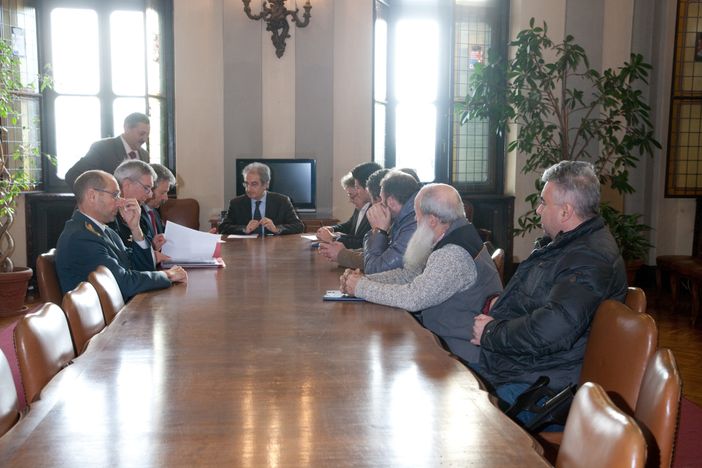 Un momento dell'incontro (foto Guido Galleano)