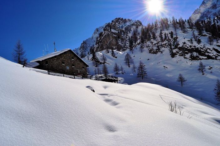 Il rifugio Livio Bianco in un'immagine di Lvio Bertaina