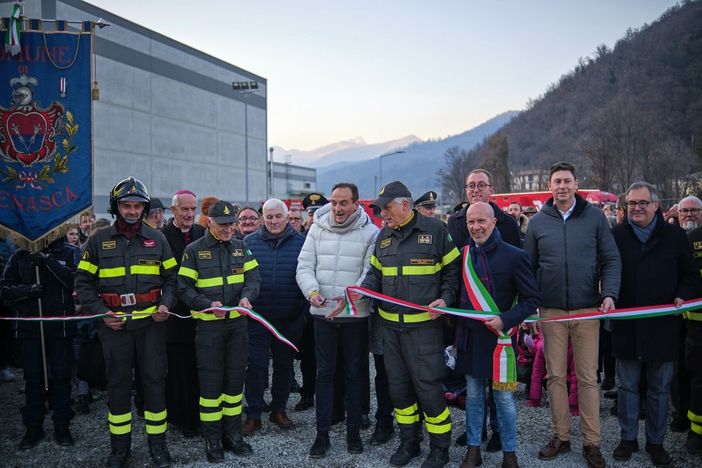 Inaugurata a Venasca la nuova caserma dei vigili del fuoco volontari