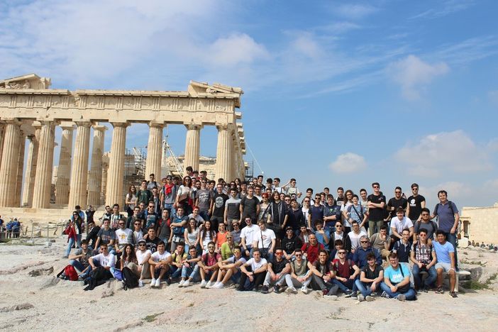 Le classi quinte dell’Itis “Delpozzo” di Cuneo al Partenone di Atene