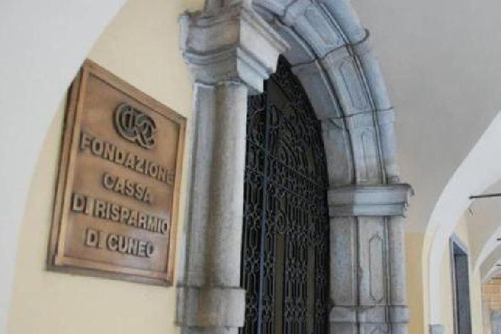 Ingresso della Fondazione CRC - Spazio Incontri di Cuneo