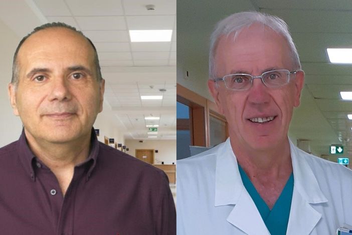 I dottori Ruggero Gatto (a sx.) e Antonio Dellavalle