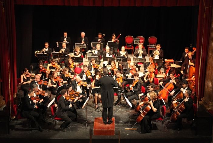 Concerto dell'orchestra Bruni nel parco dei "Ciciu"