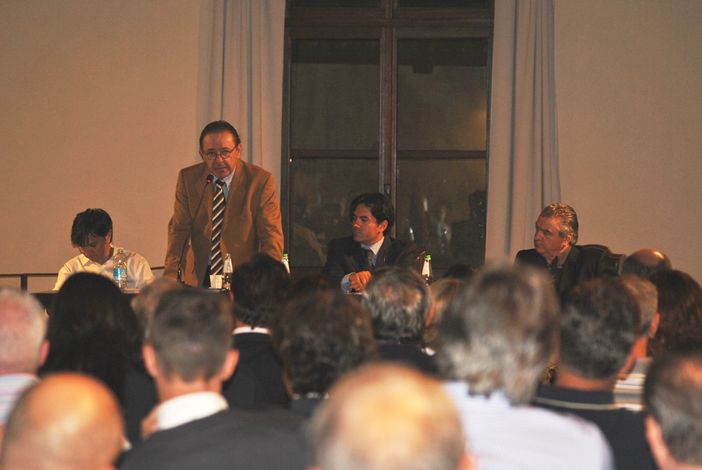 Il tavolo di "Progetto Saluzzo" con, da sinistra, Bachiorrini, Ambrogio, Farina e Anello (© targatocn)