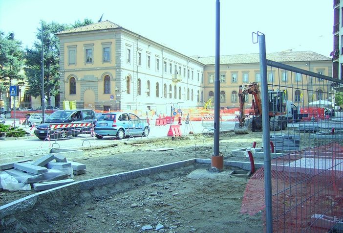 I lavori in piazza Garibaldi
