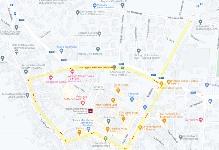 Boves, modifiche alla viabilità per la visita del Presidente Mattarella