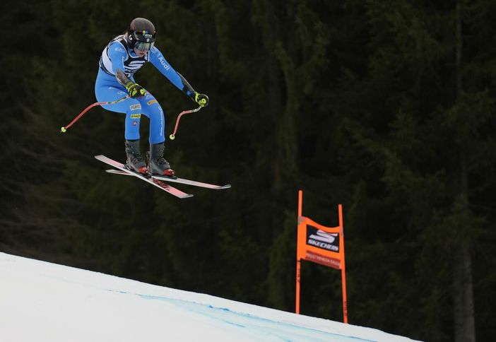 Sara Allemand al Super G di Tarvisio nella foto dell'agenzia Pentaphoto
