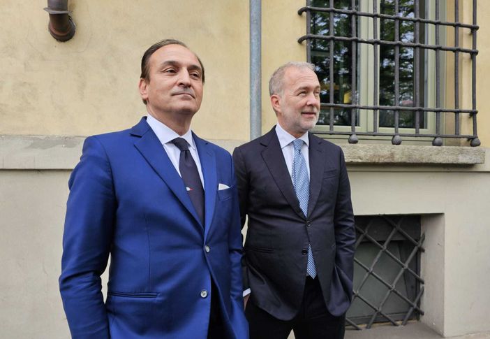 Paolo Damilano, a destra, con Alberto Cirio Paolo Damilano, a destra, con Alberto Cirio