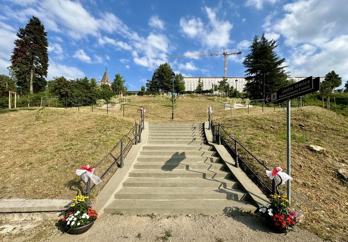 Cuneo, inaugurato il nuovo Scalone Bellavista