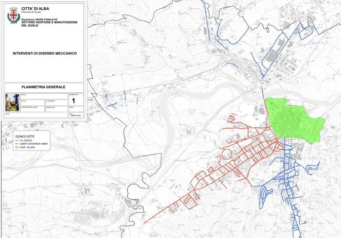 Alba: lunedì 1° settembre parte l’intervento straordinario di diserbo meccanico sulle vie cittadine Alba: lunedì 1° settembre parte l’intervento straordinario di diserbo meccanico sulle vie cittadine