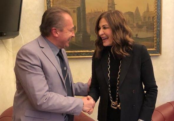 Il capogruppo FdI in Consiglio regionale Paolo Bongioanni con il ministro al Turismo Daniela Santanchè