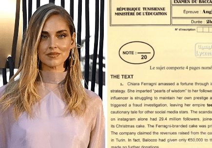 Chiara Ferragni e la traccia della prova d'esame riguardante il Oandoro Gate (foto Adnkronos) Chiara Ferragni e la traccia della prova d'esame riguardante il Oandoro Gate (foto Adnkronos)