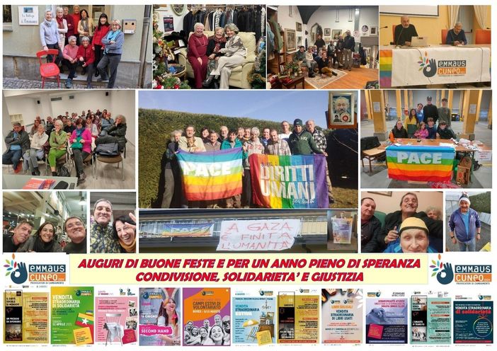 Emmaus Cuneo raccoglie 5.176 euro per Operazione Colomba: successo per la vendita straordinaria per la pace