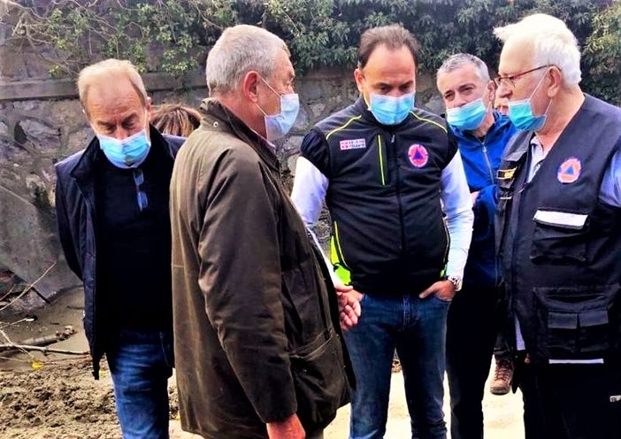 Cirio insieme a Fazio nei primi sopralluoghi post alluvione