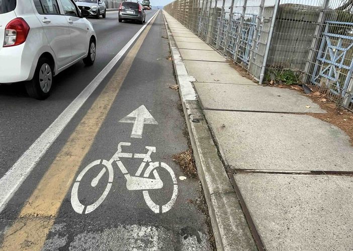 La pista ciclabile di viadotto Soleri La pista ciclabile di viadotto Soleri