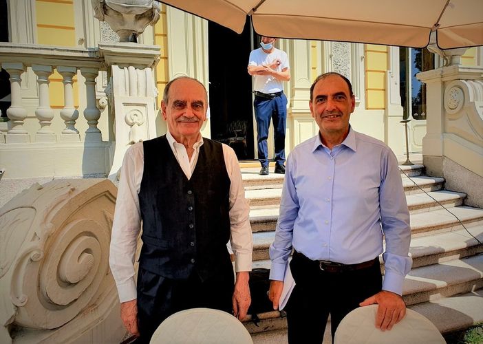 Sandro Gros Pietro insieme a Eros Pessina