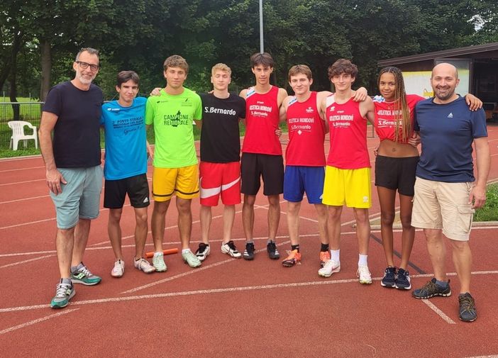 Atletica Mondovì Acqua S. Bernardo ai Campionati Italiani Allievi con 4 individualisti e 2 staffette Atletica Mondovì Acqua S. Bernardo ai Campionati Italiani Allievi con 4 individualisti e 2 staffette