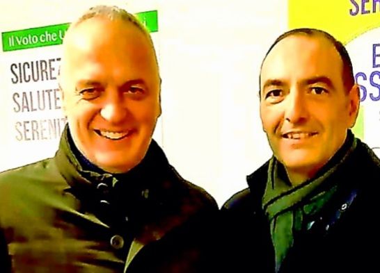 Il senatore della Lega Giorgio Maria Bergesio con Eros Pessina