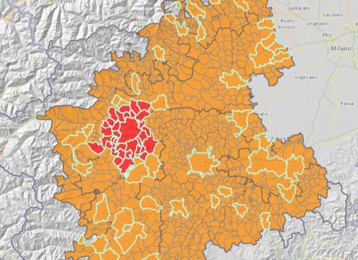 Semaforo antismog: Torino sempre rossa, Natale in arancione per la Granda