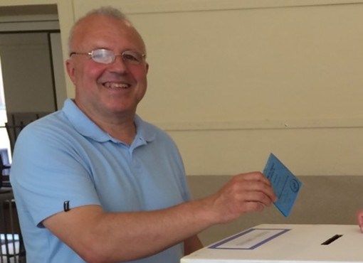 Claudio Cussa al voto