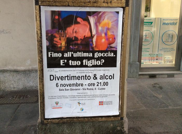 Alcol e divertimento: a Cuneo una serata per discuterne e capire come agire con i propri figli
