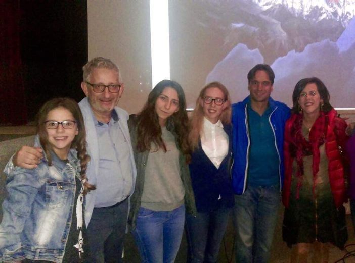 Daniele Nardi a Mondovì nel 2015 in una foto di gruppo