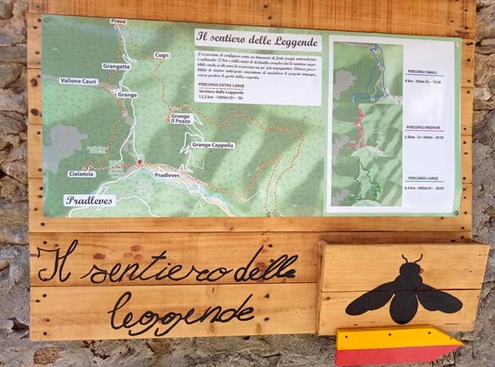 A Pradleves, il nuovo sentiero tra miti e leggende A Pradleves, il nuovo sentiero tra miti e leggende