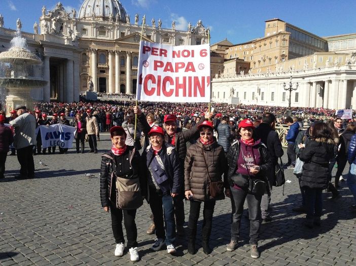 Udienza Papale per i donatori di sangue di Cossano Belbo