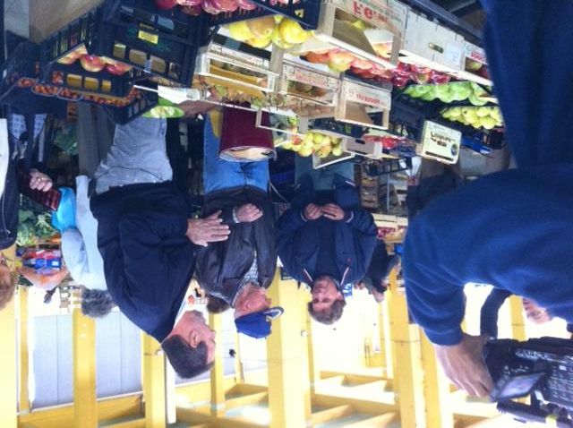 Vissani e Guido Bassi al mercato di Cuneo
