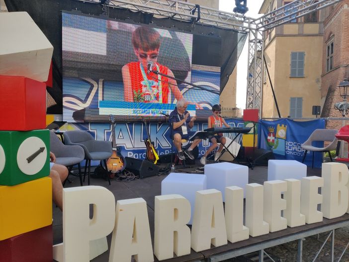 Riccardo Mercenati con il nonno Attilio