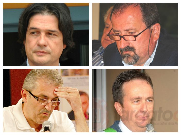 Dall'alto, in senso orario, Luca Colombatto, Mario Picco, Fabio Bruno Franco e Pierluigi Comba